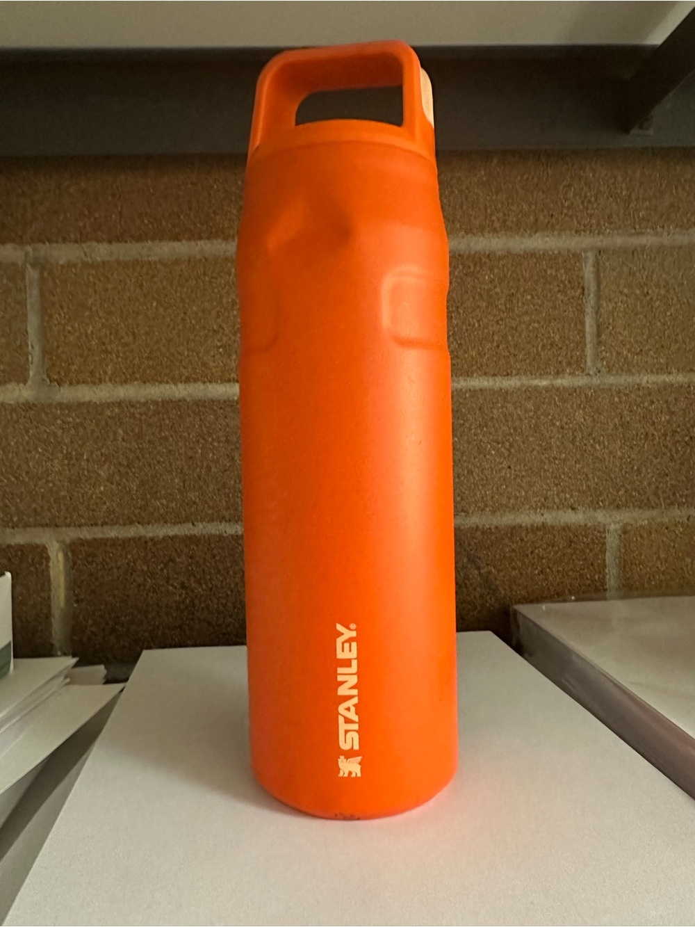 Stanley Bright Orange Travel Bottle with Handle